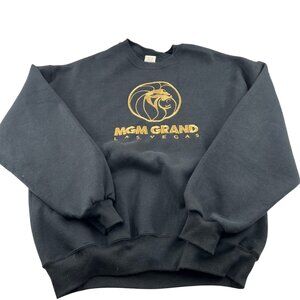 MGM‎ Grand Las Vegas Black Sweatshirt X-Large Cotton/Polyester USA